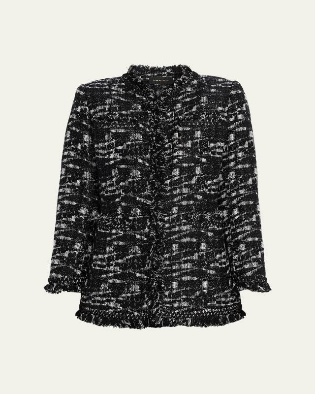 Gleb Fringe-Trim Woven Jacket